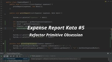 Expense Report Kata - Refactor Primitive Obsession (5/5)