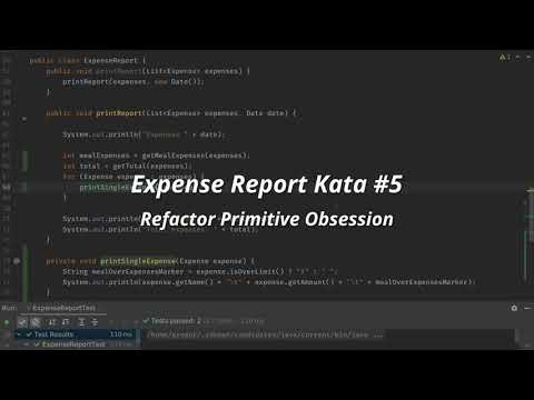 Expense Report Kata - Refactor Primitive Obsession (5/5)