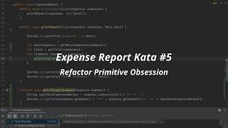 Expense Report Kata - Refactor Primitive Obsession (5/5)