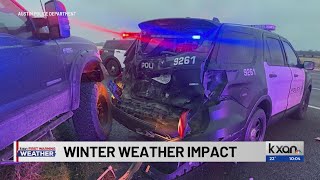 Icy Conditions Create Treacherous Driving On Austin-Area Roads