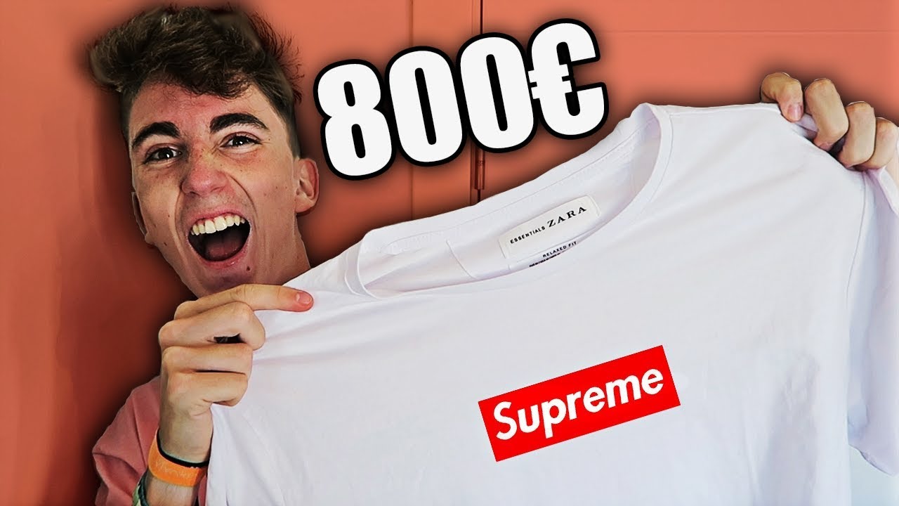 UNA CAMISETA (SUPREME BOX LOGO) IMITANDO CAMISETAS [bycalitos] - YouTube