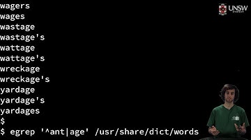 COMP2041/COMP9041 - Anchoring with Regular Expressions