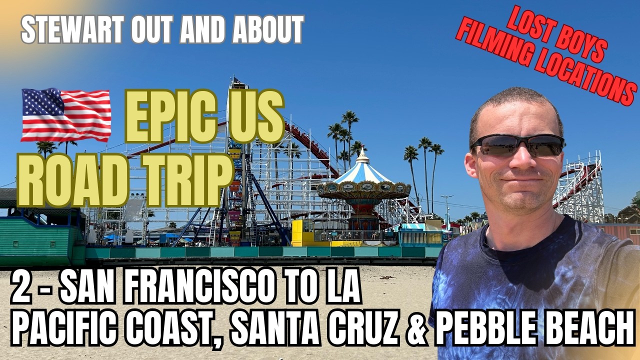 West Coast USA Epic Road Trip 2 San Francisco to Los Angeles, Pacific Coast, Santa Cruz Pebble Beach