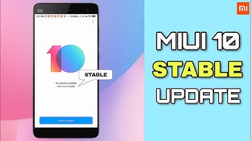 MIUI 10 Global Stable Rom Update Released || Update Now