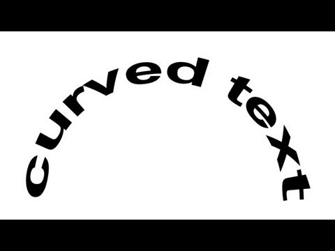 Photoshop Tutorial - How Create Curved Text [60 Seconds] - YouTube