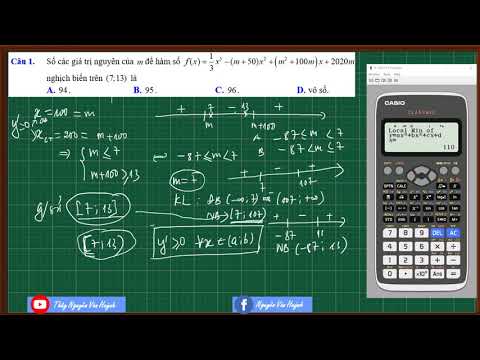 Video Đồng biến -NB VDC của hàm số khi không cô lập được... - youtube