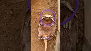 The Armadillo's Incredible Defense Mechanism 🛡️ #animals #wildlife