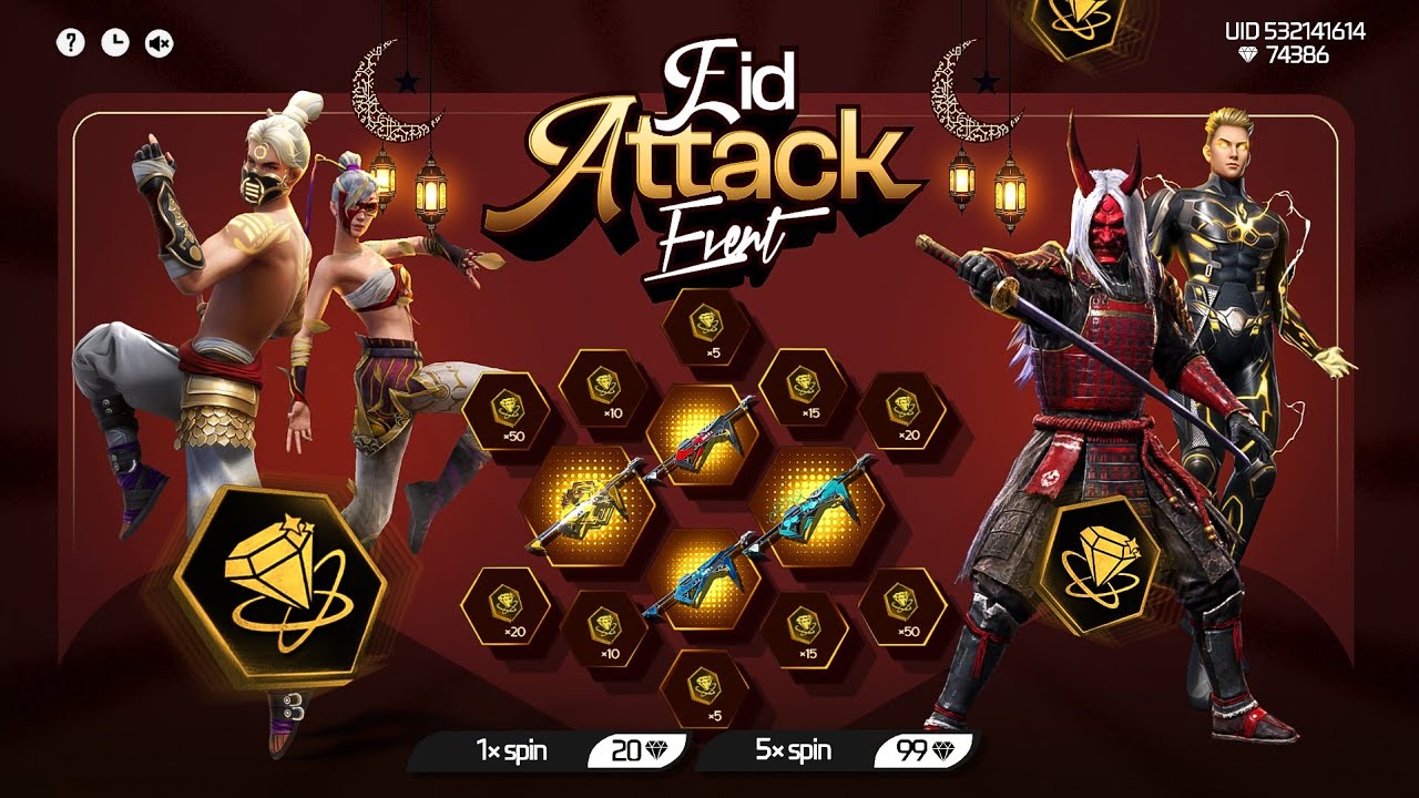 OB53 100% Eid Attack Event Confirm Update |New Event Free Fire Bangladesh Server|Free Fire New Event