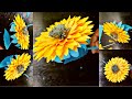 How to make a paper sunflower tutorial | Easy way to make paper sunflower | Giant paper sunflower