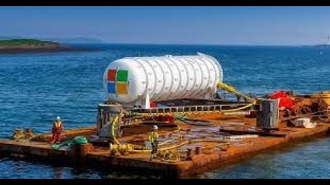 Microsoft have pulled the data center, which they sunk out of sea Why Microsoft Has sea Data Centers