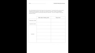 Class video 8: Review for Scientific Method Quiz
