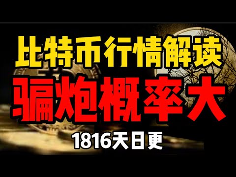   比特币行情解读 上涨骗炮 1816天日更