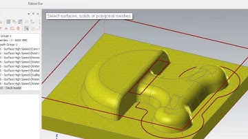 TFM - Mastercam X8 3D HST - Stock Model Comparison
