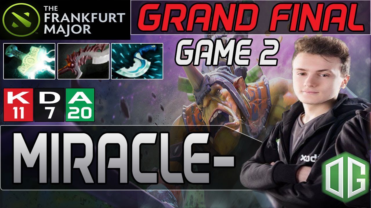 Dota 2 | OG Miracle- Alchemist vs Secret Game 2 FINALS @FrankfurtMajors Tournament Gameplay