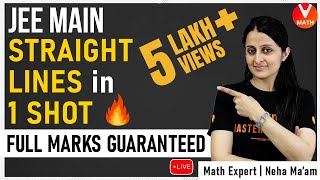 Straight Lines Class 11 IIT JEE in 1 Shot By Neha Agrawal | JEE Main 2022 Maths Revision | Vedantu