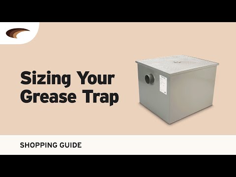 Grease Trap Sizing Chart