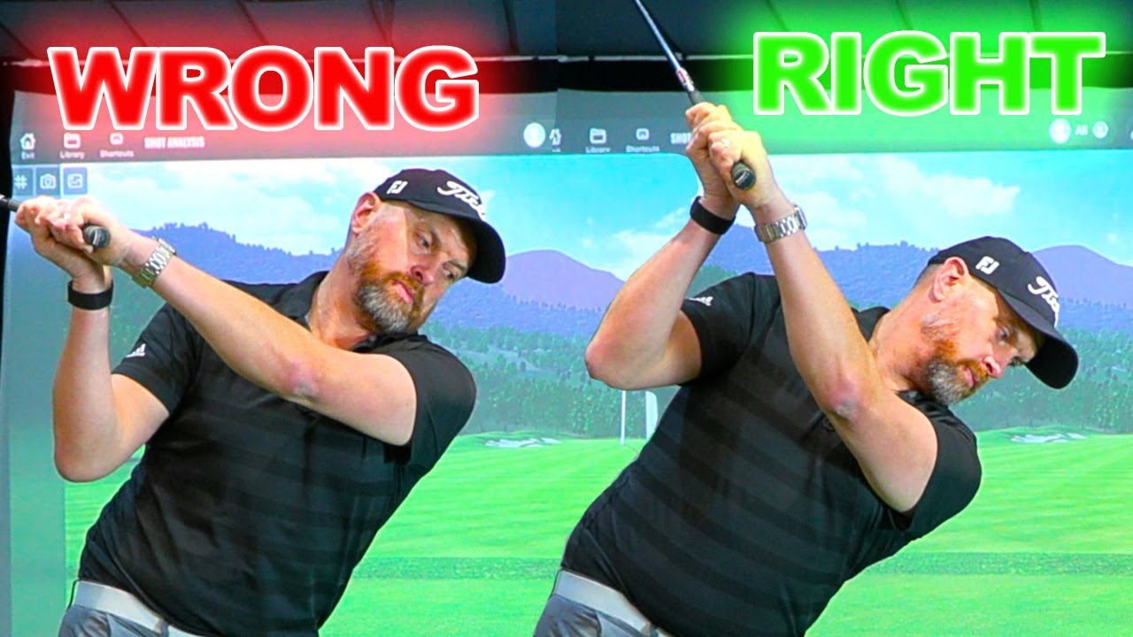 Не поворачивайте плечи во время удара в гольфе, вместо этого сделайте вот это.