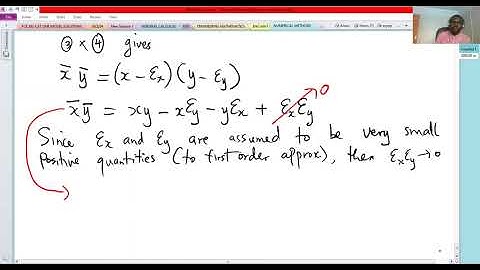 Derivation of Error in Product of Two Quantities x and y