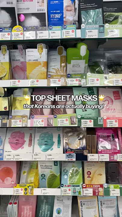 Korean sheet masks that KOREANS actually BUY and use!⭐️