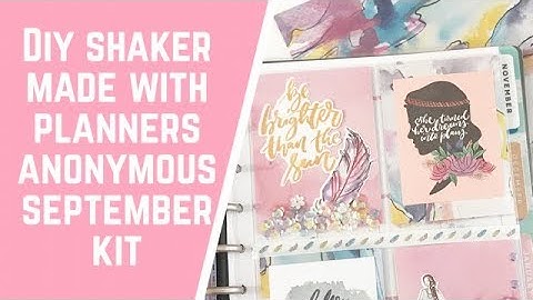 DIY SHAKER using Planner
