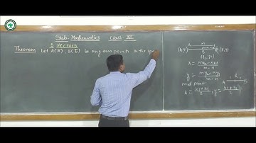 XII.Sci (Math) || Topic: Vector || By Prof. Waybase Sachin