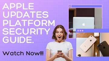 Apple Updates Platform Security Guide for IPHONE, IPAD, MACS and more.