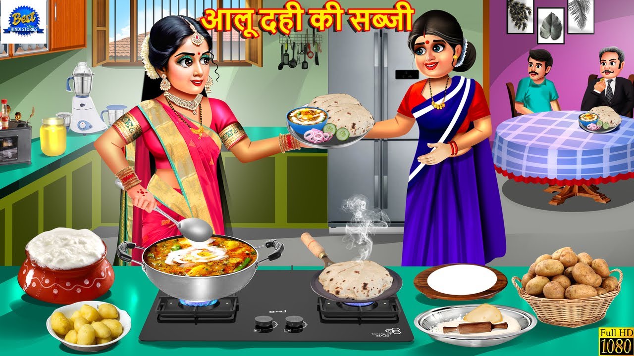 आलू दही की सब्जी | Aloo Dahi Ki Sabji | Saas Bahu | Hindi Kahani | Moral Story | Hindi Story |Kahani