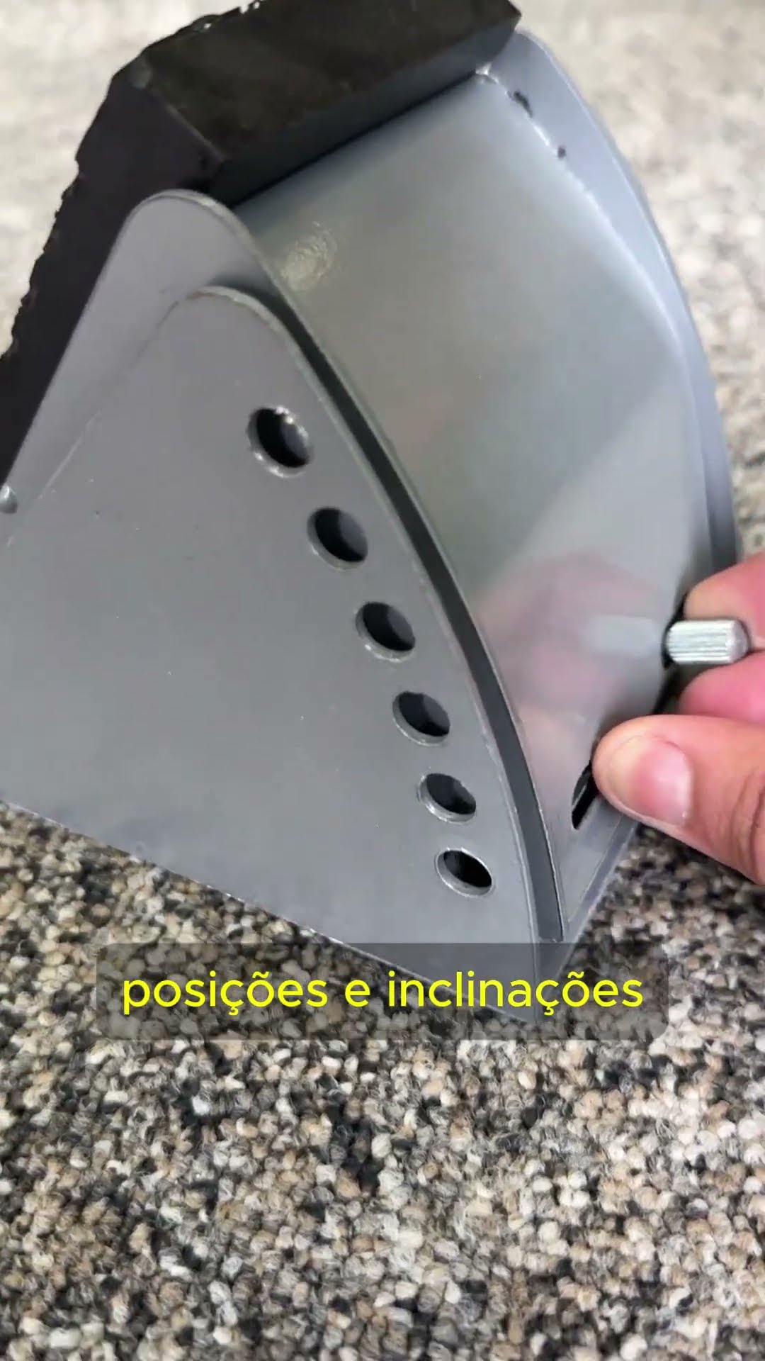Vídeo 1 — Bloco de Partida de Alumínio e Aço Ajustável Pista e Campo