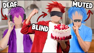 Squad IRL BLIND, DEAF &  MUTE BAKING CHALLENGE!!