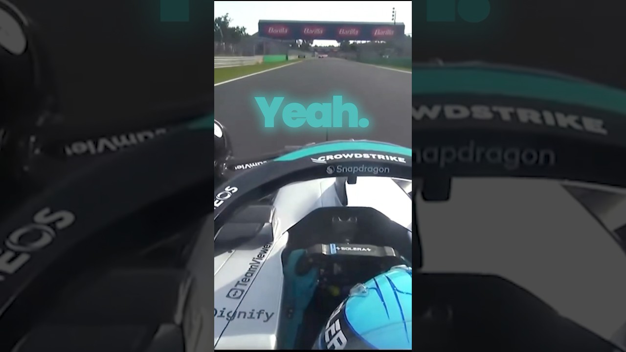 George Russell does a radio check [Voiceover + Edit] 