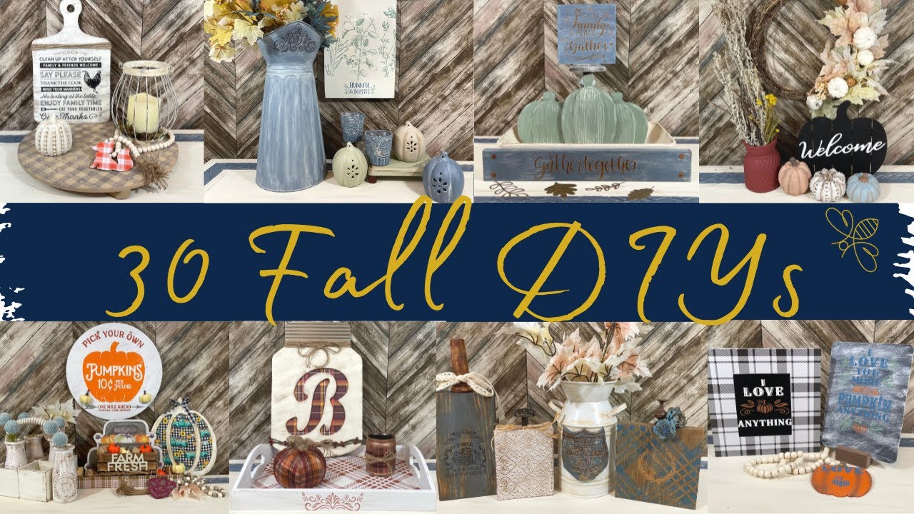 Fall Compilation 2021|| 30 Fall DIYS || Fall Dollar Tree Crafts || Fall Chalk Couture