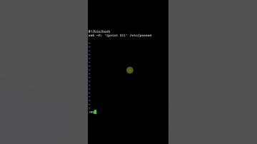 Bash Script ver usuarios del sistema en Linux - #shorts
