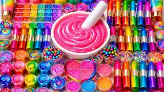🔴LIVE Satisfying Slime ASMR 🌈  DIY How To Make Rainbow Slime Mixing Makeup Lipstick Glitters Cream