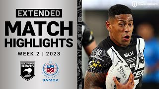 New Zealand v Samoa | Extended Highlights | Pacific Championships, 2023 | NRL