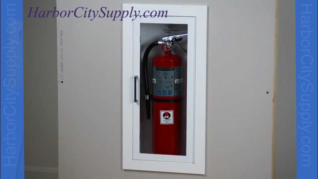 Recessed Steel Fire Extinguisher Cabinet Ambassador Jl Industries