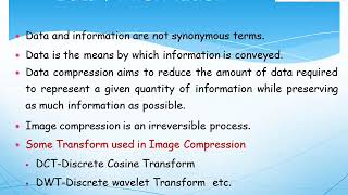 Information DIP Lecture  Fundamentals of image Compression  Part2 Guide