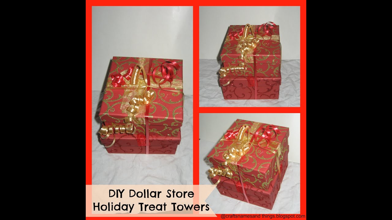 How to make Holiday Gourmet Treat Gift Towers / Tutorial/ DIY CHRISTMAS