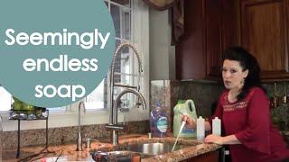 Renee Romeo Shows You A Genius Hack For Your Kitchen Sink Soap Dispenser