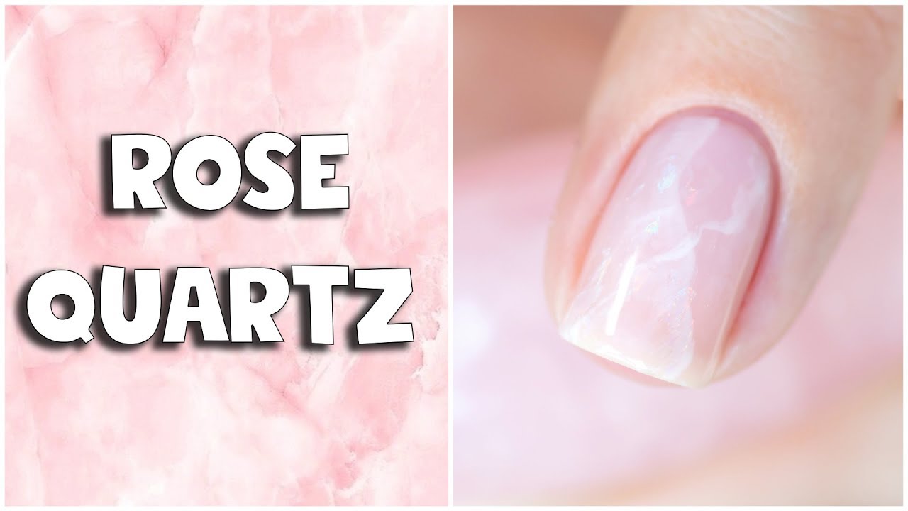 ROSE QUARTZ GEMSTONE NAIL ART | Indigo Nails Mineral Base