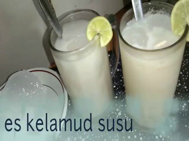 Es Kelamud Kelapa Muda Susu Es Degan Ijo Youtube