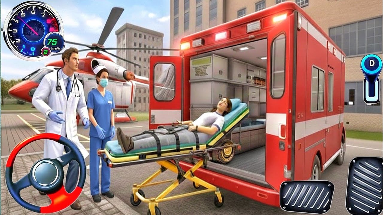 Best Police Van Ambulance Rescue Driving Simulator 911 US Emergency Ambulance 2026 Android Gameplay