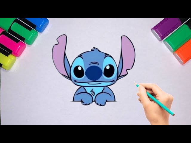 How to draw Angel from lilo and stitch easy 