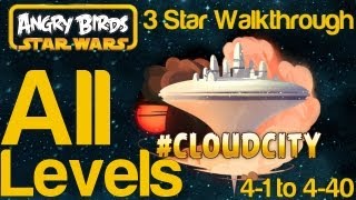 Angry Birds Star Wars Cloud City All Levels 4-1 to 4-40 3 Star Walkthrough and Hidden Droid Bonus screenshot 5