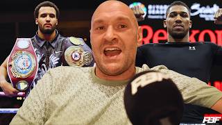TYSON FURY GIVES SHOCK REACTION TO ANTHONY JOSHUA CALLING OUT MOSES ITAUMA