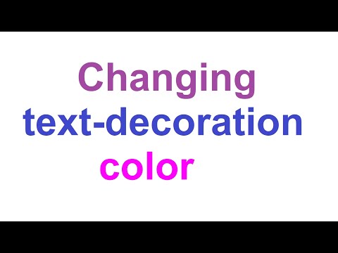 How to change the text-decoration Color
