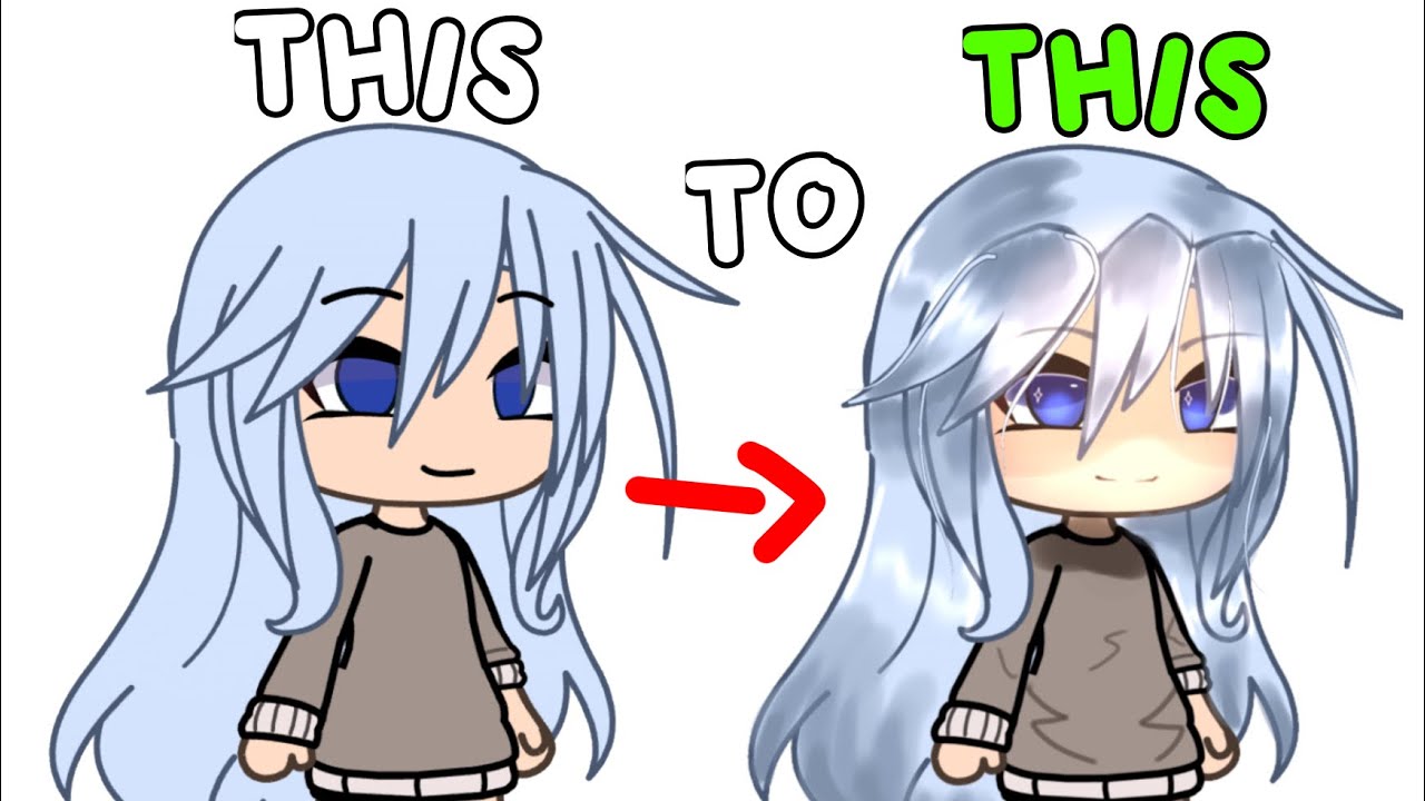 How to edit a gacha OC in ibis paint // TUTORIAL // Day 6/30🎃 - YouTube