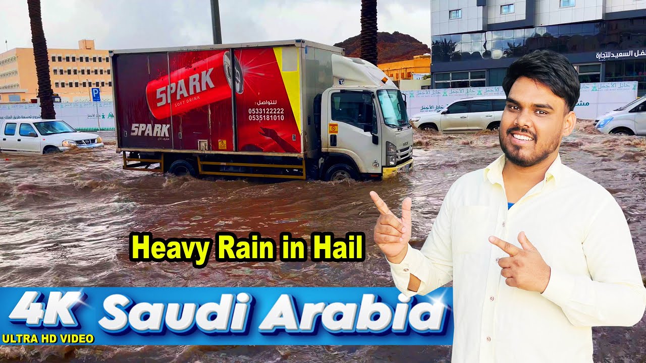 Heavy Rain in hail Saudi Arabia | Hail Heavy Rain Saudi Arabia | 06-03-2025