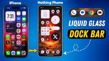 Liquid Glass Dock Bar Feature for Nothing Phones 😍 | iPhone-Style Setup on Android!