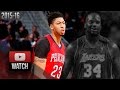 Anthony Davis Full Career-High Highlights at Pistons (2016.02.21) - EPIC 59 Pts, 20 Reb, MUST Watch!