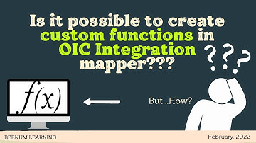 How to create custom user defined functions in OIC Integration mapper | xsl:function | XSLT 2.0